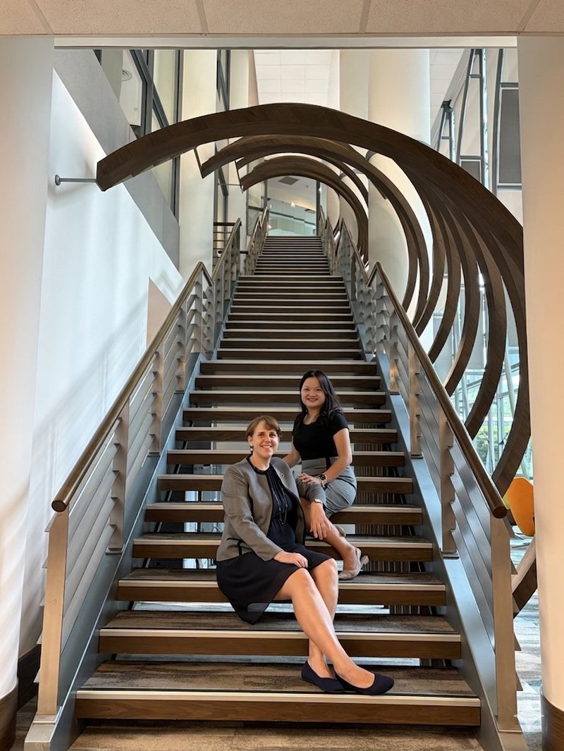 Joanna Reijgersberg-Siew and Dianne Baunbaek, Co-Founders of Cranberry Learn, at INSEAD Singapore